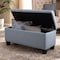 Baxton Studio Fera Light Blue Upholstered Storage Ottoman 154-9275 - alternate 4